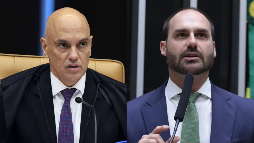 Moraes vota para tornar Eduardo Bolsonaro réu por coagir o STF